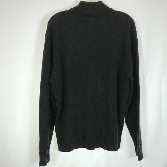 Men Large Jos A Bank Lamb Wool Quarter Zip Sweater - Picture 3 of 3